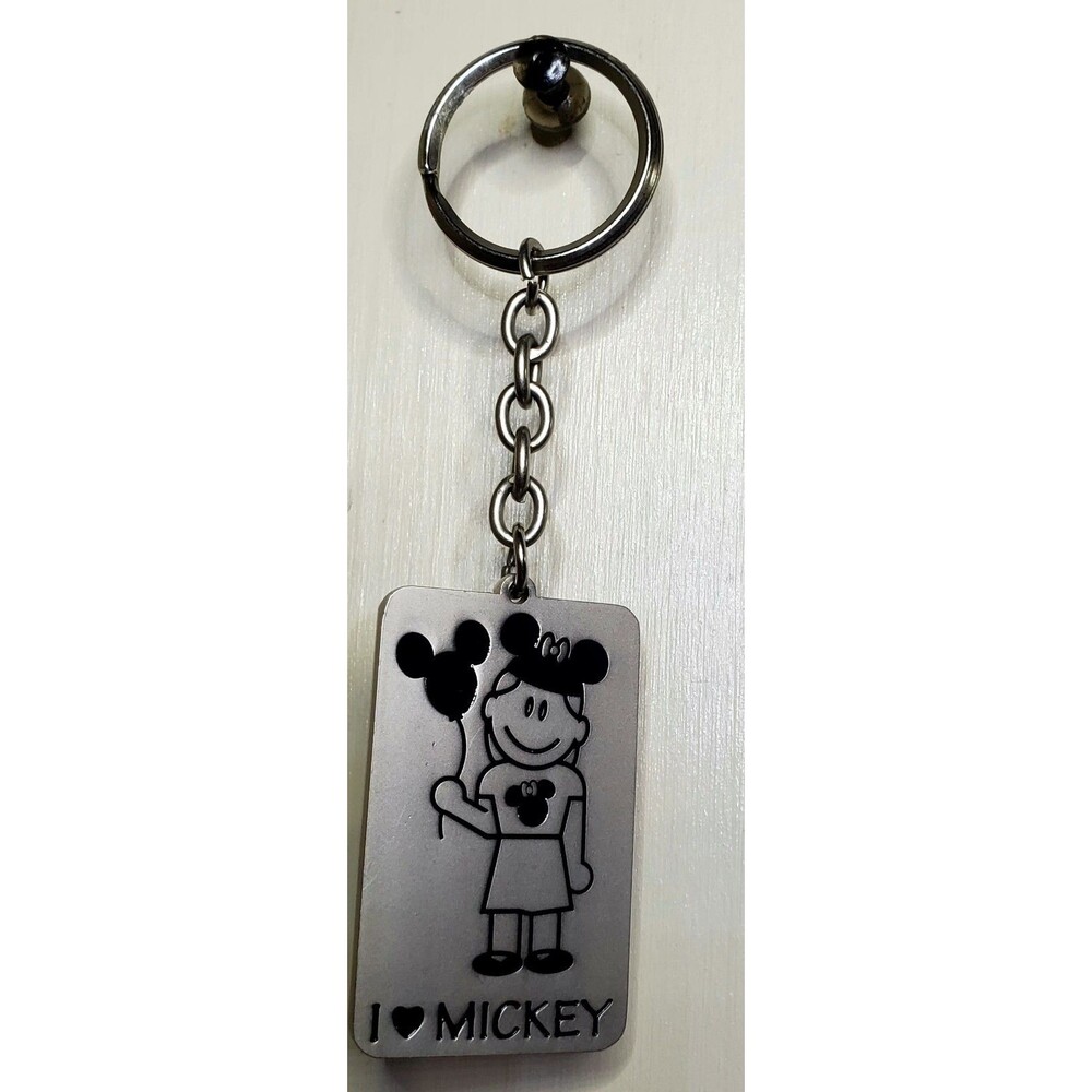 Disney World Best Friend Keychain Mickey Balloon Charm Keyring Parks Souvenir